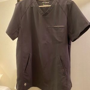 Pewter Scrub Top